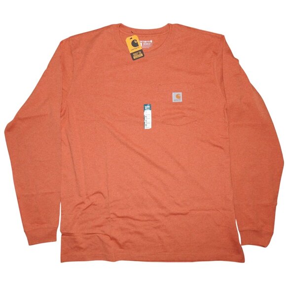 Carhartt Other - NWT Carhartt TK5422-M Long Sleeve Relaxed Fit Shirt Burnt Orange Men's XLT Tall